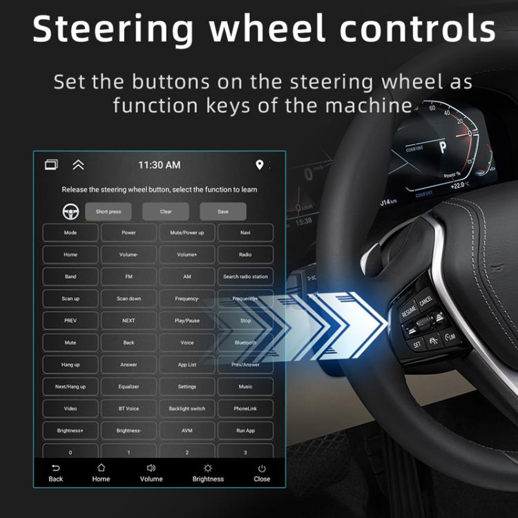 9.7 inch Vertical Screen Bluetooth Radio Android 13 GPS Navigation Device, Memory: 2+64G - Car MP3 & MP4 & MP5 by buy2fix | Online Shopping UK | buy2fix