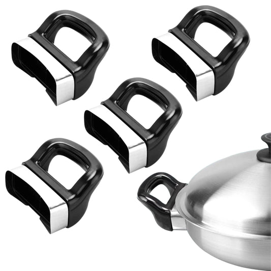4pcs /Set  2-hole Short Side Pot Handle Bakelite Pressure Pan Handle Hole Spacing 20mm - Cooktop Parts by buy2fix | Online Shopping UK | buy2fix