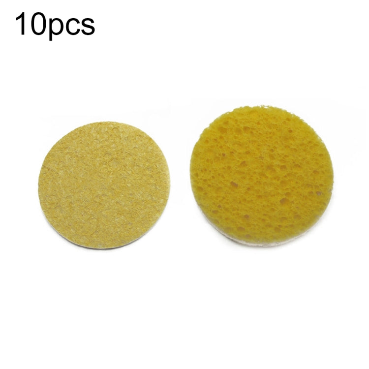 10pcs Soldering Iron Tin Remover Cleaning Cotton Wood Pulp Sponge,Spec: Thin Round 5.1cm - Others by buy2fix | Online Shopping UK | buy2fix