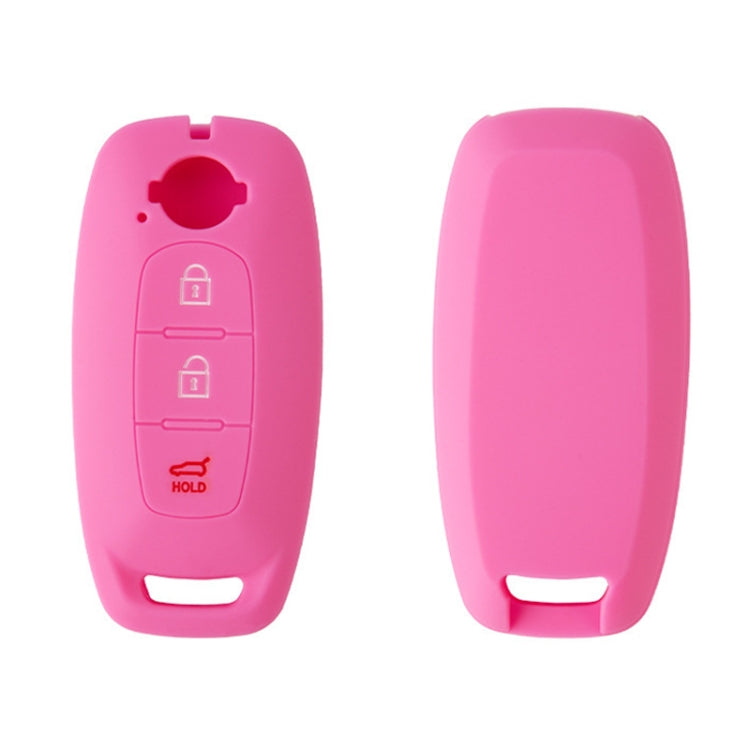 For 2023 Nissan Altima 2pcs Three-Button Key Silicone Protective Case(Pink) by buy2fix