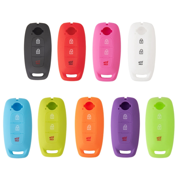 For 2023 Nissan Altima 2pcs Three-Button Key Silicone Protective Case(Pink) by buy2fix