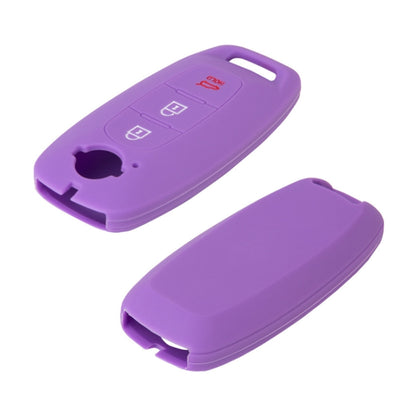 For 2023 Nissan Altima 2pcs Three-Button Key Silicone Protective Case(Rose Red) by buy2fix