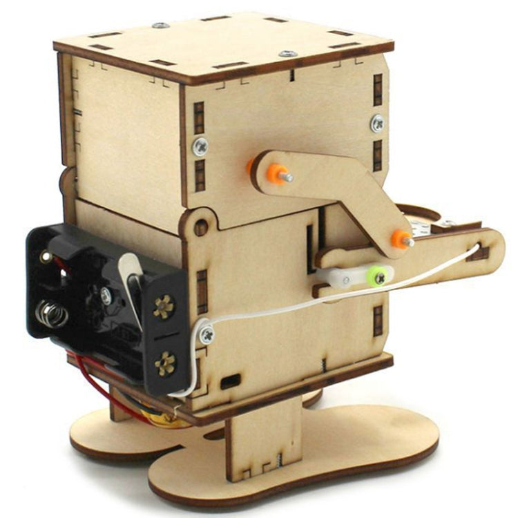 Robot Eating Coins Kids DIY Science Toy Educational Scientific Experiment Kit Wood Craft - Others by buy2fix | Online Shopping UK | buy2fix