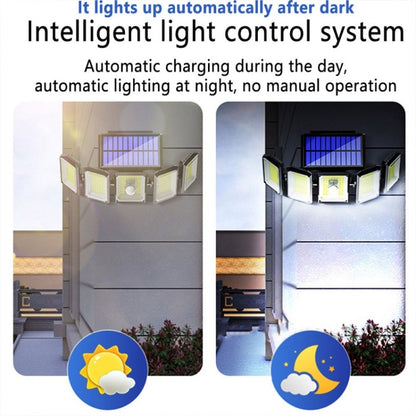 TY10704 Outdoor Garden Solar Human Body Sensor Wall Light - Solar Lights by buy2fix | Online Shopping UK | buy2fix