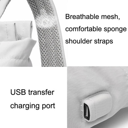 Student Backpack Waterproof USB Laptop Bag, Size: Large (Black) by buy2fix