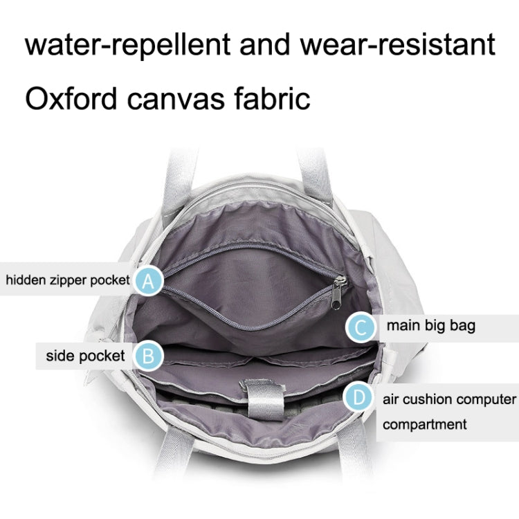 Student Backpack Waterproof USB Laptop Bag, Size: Large (Black) by buy2fix