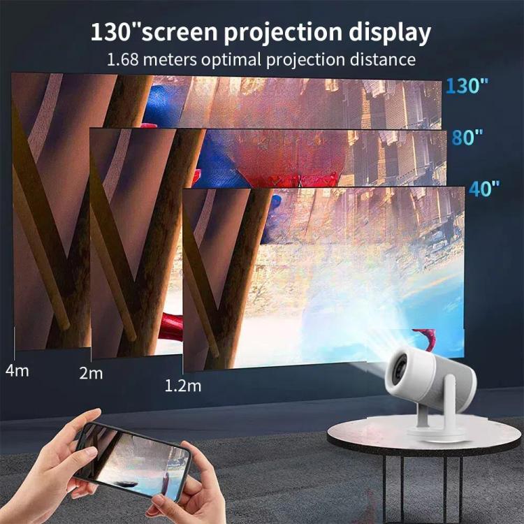 J1 1280 X 720P Projector WiFi 6 Android 11 System Supports Mirroring Screen EU Plug - LED Projector by buy2fix | Online Shopping UK | buy2fix