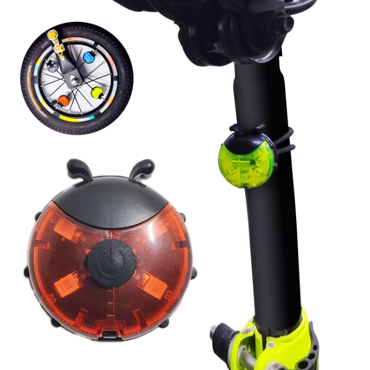 Ladybug Wheel Light Children Balance Bike Bicycle Hub Light, Color: Manual Red by buy2fix