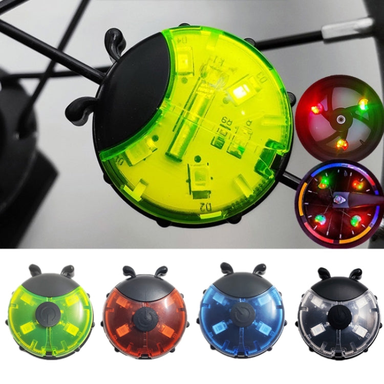 Ladybug Wheel Light Children Balance Bike Bicycle Hub Light, Color: Manual Red by buy2fix
