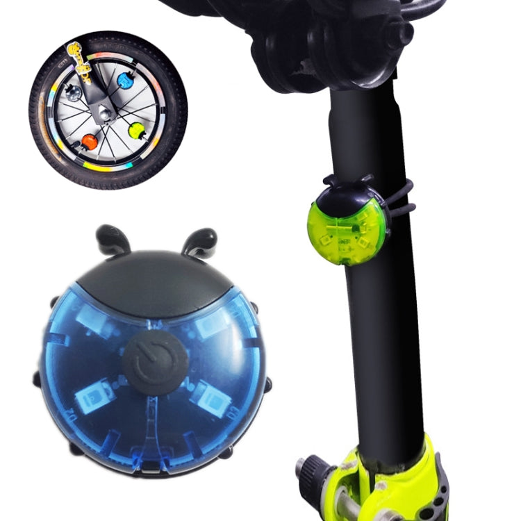 Ladybug Wheel Light Children Balance Bike Bicycle Hub Light, Color: Manual Blue by buy2fix