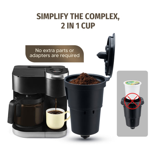For Keurig Reusable Coffee Capsule Filter Cup Refillable K Cup Filter Basket Pod(Black) - Coffee Machine Parts by buy2fix | Online Shopping UK | buy2fix