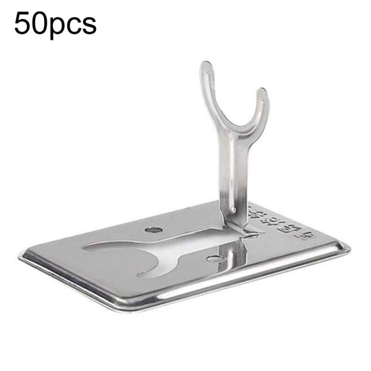 50pcs Small Folding Metal Simple Soldering Iron Rack - Soldering Iron Stand by buy2fix | Online Shopping UK | buy2fix