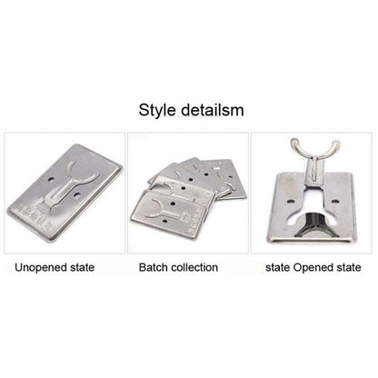 50pcs Small Folding Metal Simple Soldering Iron Rack - Soldering Iron Stand by buy2fix | Online Shopping UK | buy2fix