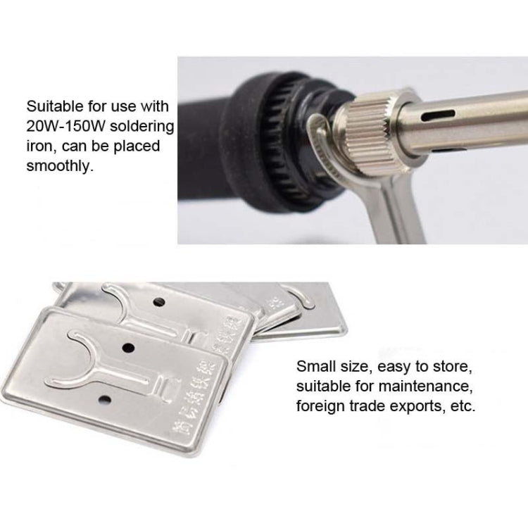 50pcs Small Folding Metal Simple Soldering Iron Rack - Soldering Iron Stand by buy2fix | Online Shopping UK | buy2fix