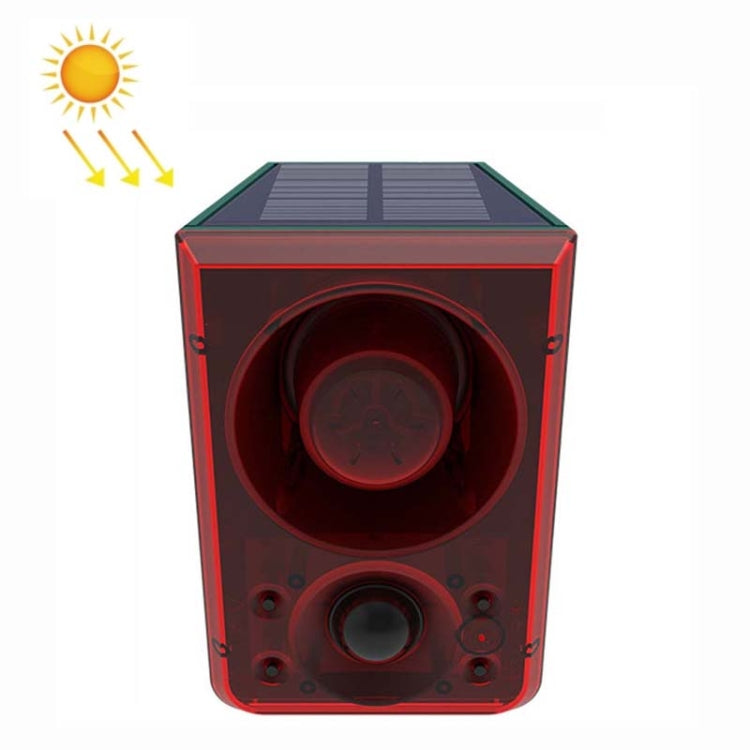 N911N Solar Alarm Infrared Sensor Sound And Light Blast Warning Light Animal Repeller(English Version) by buy2fix