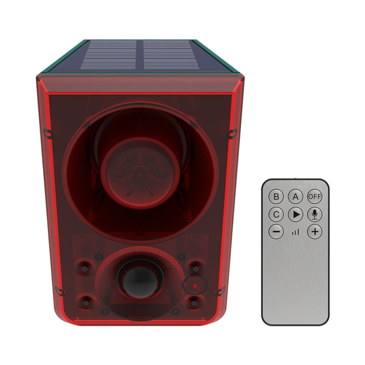 N911N Solar Alarm Infrared Sensor Sound And Light Blast Warning Light Animal Repeller(English Version) by buy2fix