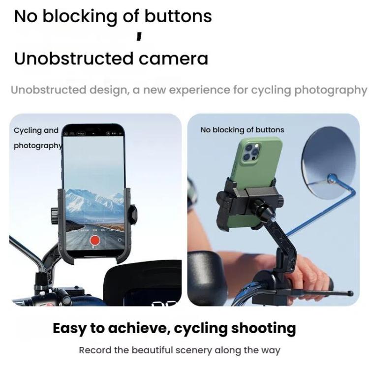 Kewig Motorcycle Bicycle Non-Blocking Mobile Phone Camera Navigation Bracket(M29-C3) - Holder by kewig | Online Shopping UK | buy2fix