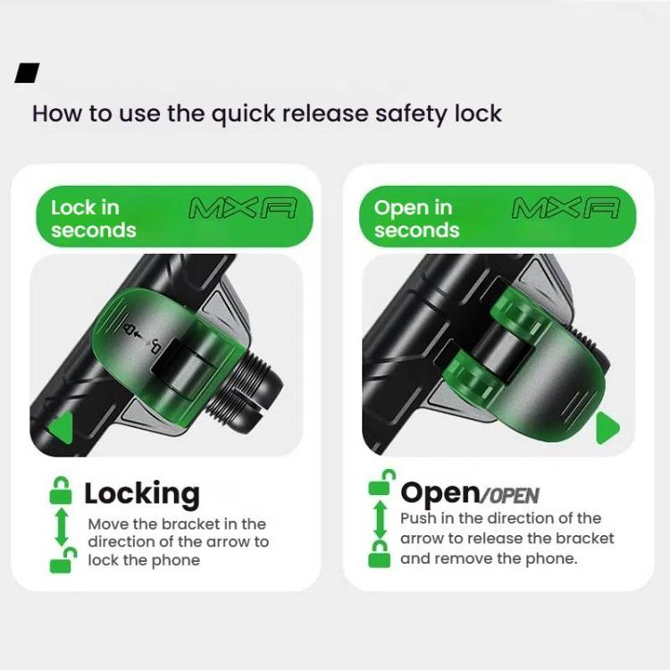 Kewig Motorcycle Bicycle Non-Blocking Mobile Phone Camera Navigation Bracket(M29-C2) - Holder by kewig | Online Shopping UK | buy2fix