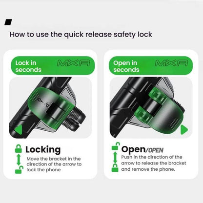 Kewig Motorcycle Bicycle Non-Blocking Mobile Phone Camera Navigation Bracket(M29-C3) - Holder by kewig | Online Shopping UK | buy2fix