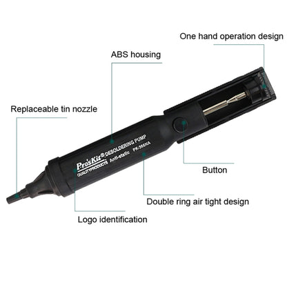 ProsKit  8PK-366N-G Anti-Static Powerful Tin Suction - Desoldering Pump by ProsKit | Online Shopping UK | buy2fix