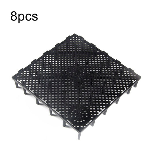 8pcs Fish Tank Bottom Filter Board Sand Mat(Black Tablet) - Filters & Accessories by buy2fix | Online Shopping UK | buy2fix