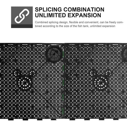 8pcs Fish Tank Bottom Filter Board Sand Mat(Black Socket) - Filters & Accessories by buy2fix | Online Shopping UK | buy2fix