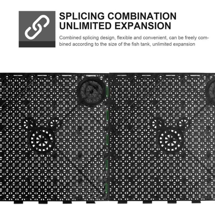 8pcs Fish Tank Bottom Filter Board Sand Mat(Black Tablet) - Filters & Accessories by buy2fix | Online Shopping UK | buy2fix