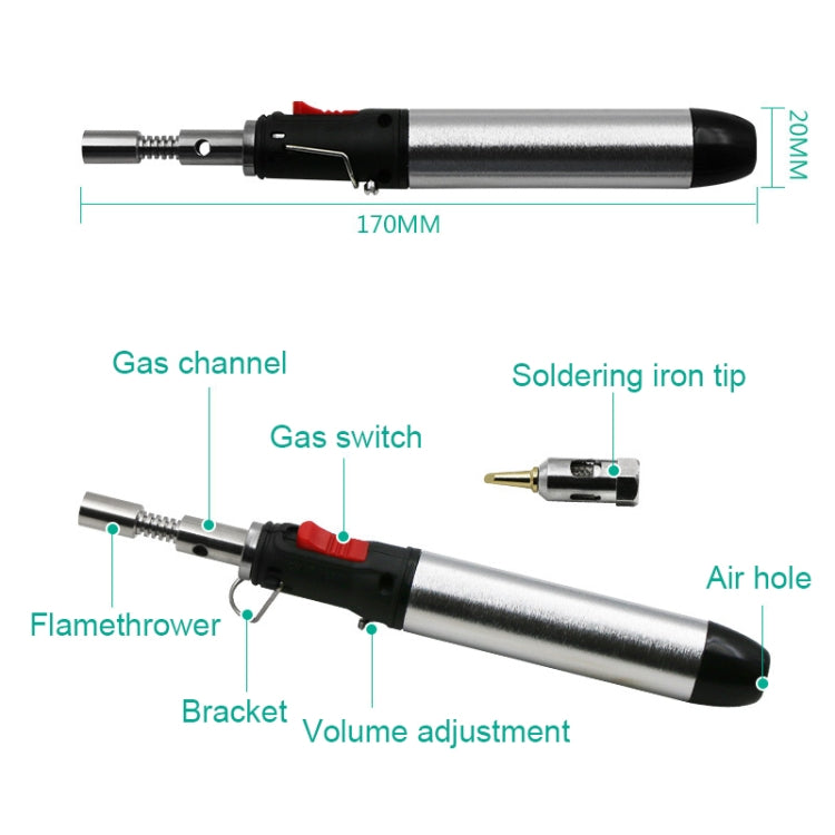 3 in 1 Gas Soldering Iron Gas Torch Pen-Shaped Gas Soldering Iron(A10-01) - Soldering Iron Tip by buy2fix | Online Shopping UK | buy2fix