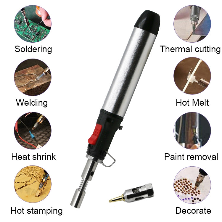 3 in 1 Gas Soldering Iron Gas Torch Pen-Shaped Gas Soldering Iron(A10-01) - Soldering Iron Tip by buy2fix | Online Shopping UK | buy2fix