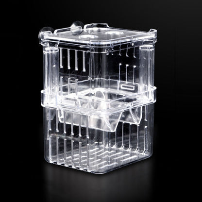 Small Peacock Fish Double Layer Transparent Breeding Isolation Box Aquarium Breeding Box - Fish Tanks & Accessories by buy2fix | Online Shopping UK | buy2fix