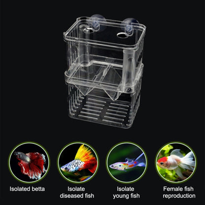 Small Peacock Fish Double Layer Transparent Breeding Isolation Box Aquarium Breeding Box - Fish Tanks & Accessories by buy2fix | Online Shopping UK | buy2fix