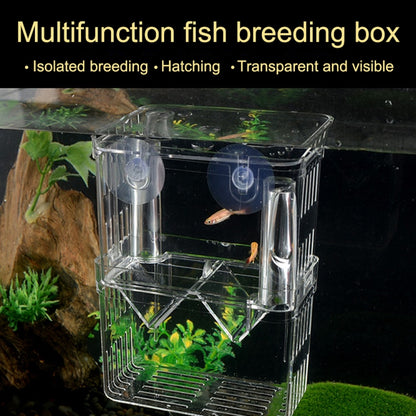 Large Peacock Fish Double Layer Transparent Breeding Isolation Box Aquarium Breeding Box - Fish Tanks & Accessories by buy2fix | Online Shopping UK | buy2fix