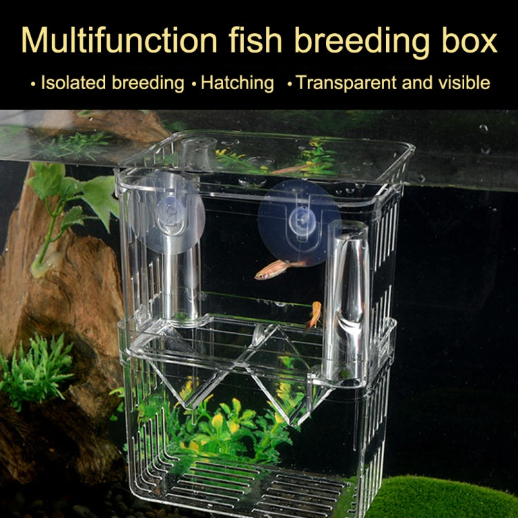 Extra Large Peacock Fish Double Layer Transparent Breeding Isolation Box Aquarium Breeding Box - Fish Tanks & Accessories by buy2fix | Online Shopping UK | buy2fix