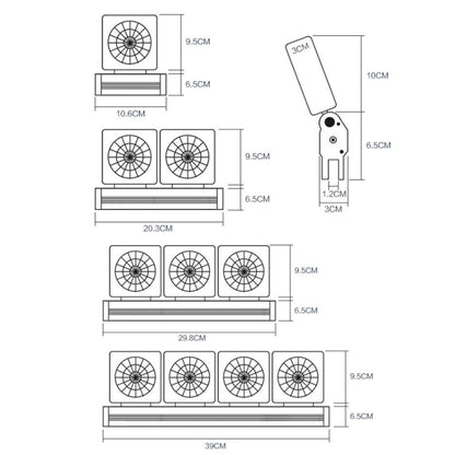 Fish Tank Cooling Fan Cooling Silent Aquarium Fan, Specification: 4 Head US Plug - Fish Tanks & Accessories by buy2fix | Online Shopping UK | buy2fix