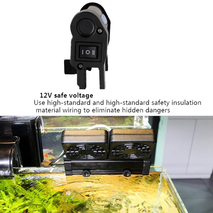 Fish Tank Cooling Fan Cooling Silent Aquarium Fan, Specification: 3 Head UK Plug - Fish Tanks & Accessories by buy2fix | Online Shopping UK | buy2fix
