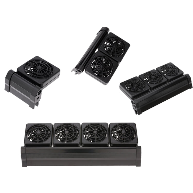 Fish Tank Cooling Fan Cooling Silent Aquarium Fan, Specification: 4 Head UK Plug - Fish Tanks & Accessories by buy2fix | Online Shopping UK | buy2fix
