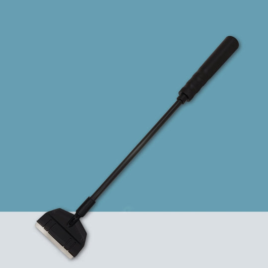 33cm 1 Section Fish Tank Algae Scraper Widen Aquarium Long Handle Scraper(Black)