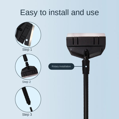 33cm 1 Section+5 Blades Fish Tank Algae Scraper Widen Aquarium Long Handle Scraper(Black) - Cleaning Tools by buy2fix | Online Shopping UK | buy2fix