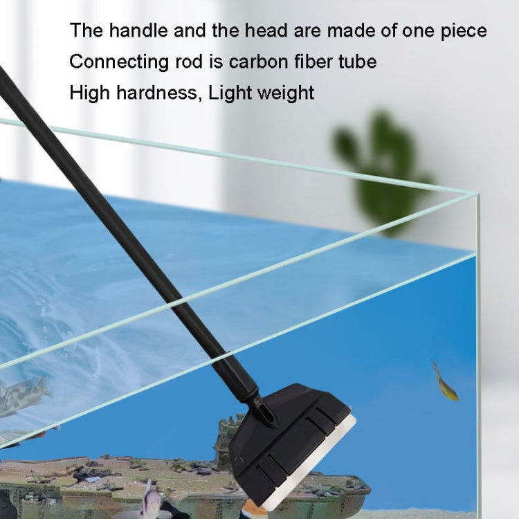 53cm 2 Section Fish Tank Algae Scraper Widen Aquarium Long Handle Scraper(Black) - Cleaning Tools by buy2fix | Online Shopping UK | buy2fix