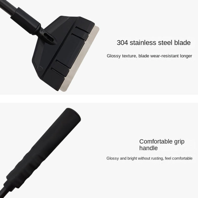 53cm 2 Section+5 Blades Fish Tank Algae Scraper Widen Aquarium Long Handle Scraper(Black) - Cleaning Tools by buy2fix | Online Shopping UK | buy2fix