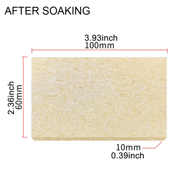 20pcs Remove Tin Solder Bubble Sponge Phone Repair Soldering Iron Cleaning Sponge(Yellow) - Others by buy2fix | Online Shopping UK | buy2fix