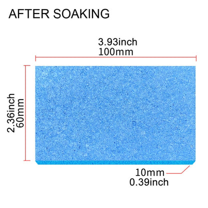 20pcs Remove Tin Solder Bubble Sponge Phone Repair Soldering Iron Cleaning Sponge(Blue) - Others by buy2fix | Online Shopping UK | buy2fix