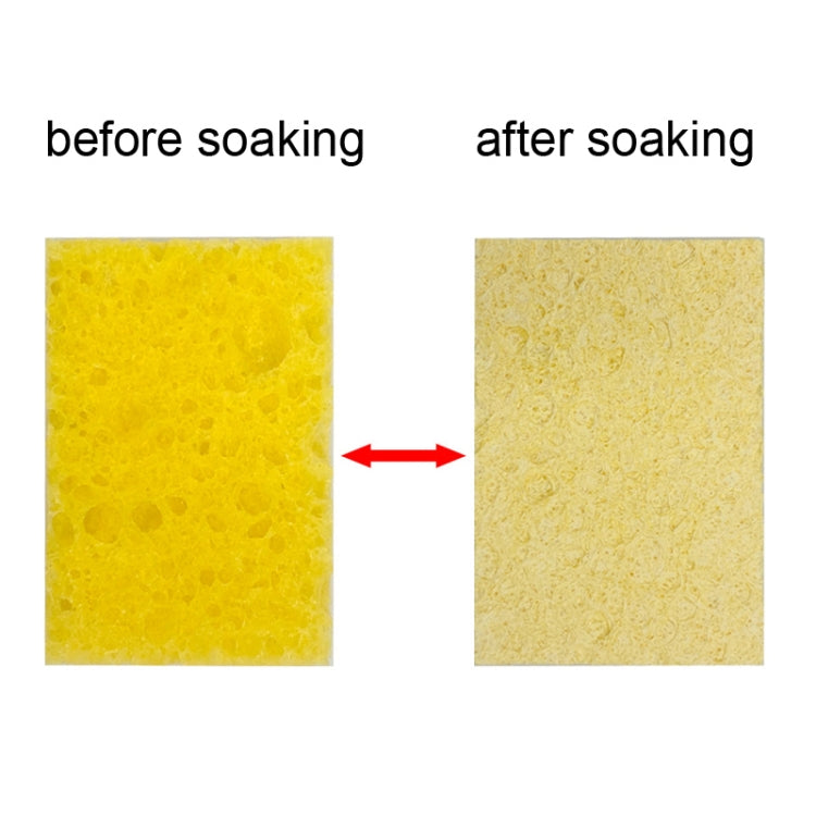 20pcs Remove Tin Solder Bubble Sponge Phone Repair Soldering Iron Cleaning Sponge(Yellow) - Others by buy2fix | Online Shopping UK | buy2fix
