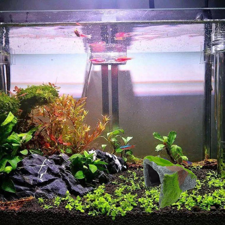 ZR647 Flocked Caple Box Turtle Hiding Nest Moss Cave Turtle Cave Sunbed - Reptile Supplies by buy2fix | Online Shopping UK | buy2fix