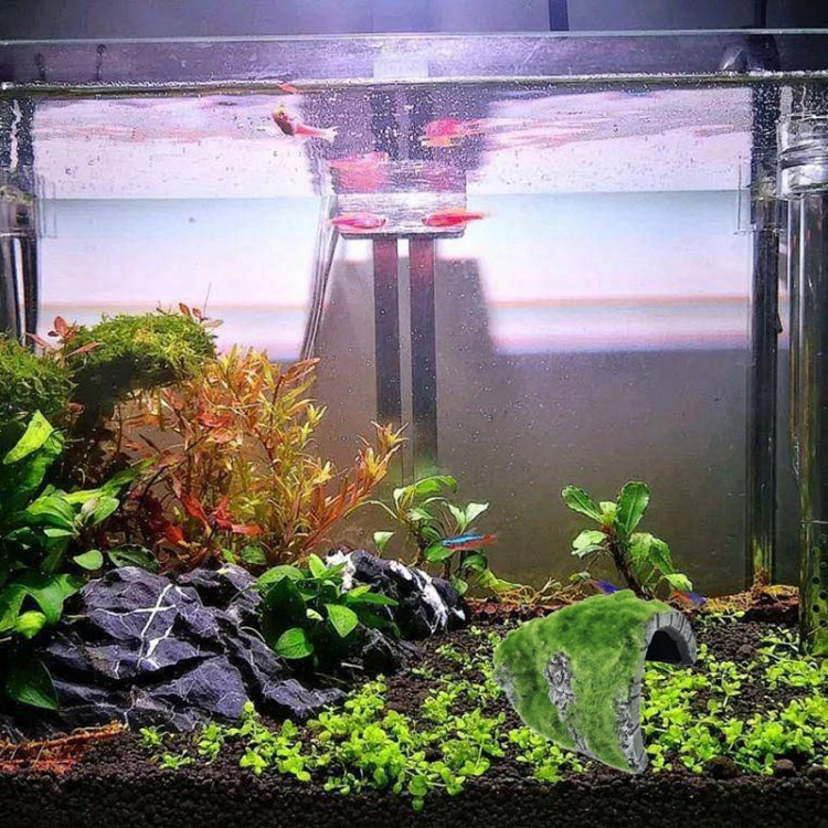 ZR7662 Flocked Caple Box Turtle Hiding Nest Moss Cave Turtle Cave Sunbed - Reptile Supplies by buy2fix | Online Shopping UK | buy2fix