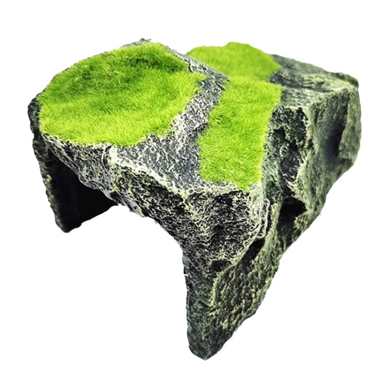 FGT48 Flocked Caple Box Turtle Hiding Nest Moss Cave Turtle Cave Sunbed - Reptile Supplies by buy2fix | Online Shopping UK | buy2fix