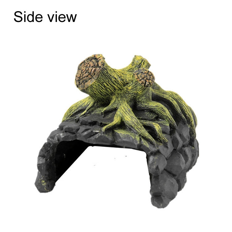 GT023 Resin Turtle Sunbed Climbing Table Stump Hideaway House Sunback Table - Reptile Supplies by buy2fix | Online Shopping UK | buy2fix