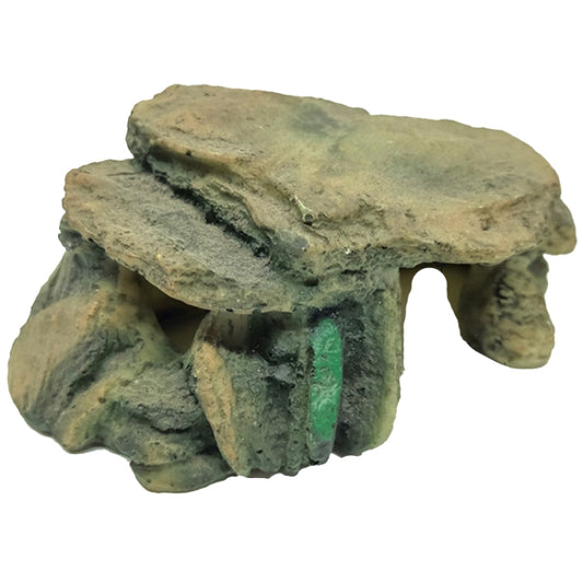 GT013S Resin Turtle Sunbed Climbing Table Stump Hideaway House Sunback Table - Reptile Supplies by buy2fix | Online Shopping UK | buy2fix