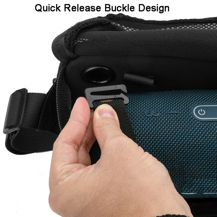 Universal Bluetooth Speaker Messenger Bag Chest Bag Handbag For JBL Flip Series/UE BOOM 3/Beats Pill Etc(Black) by buy2fix