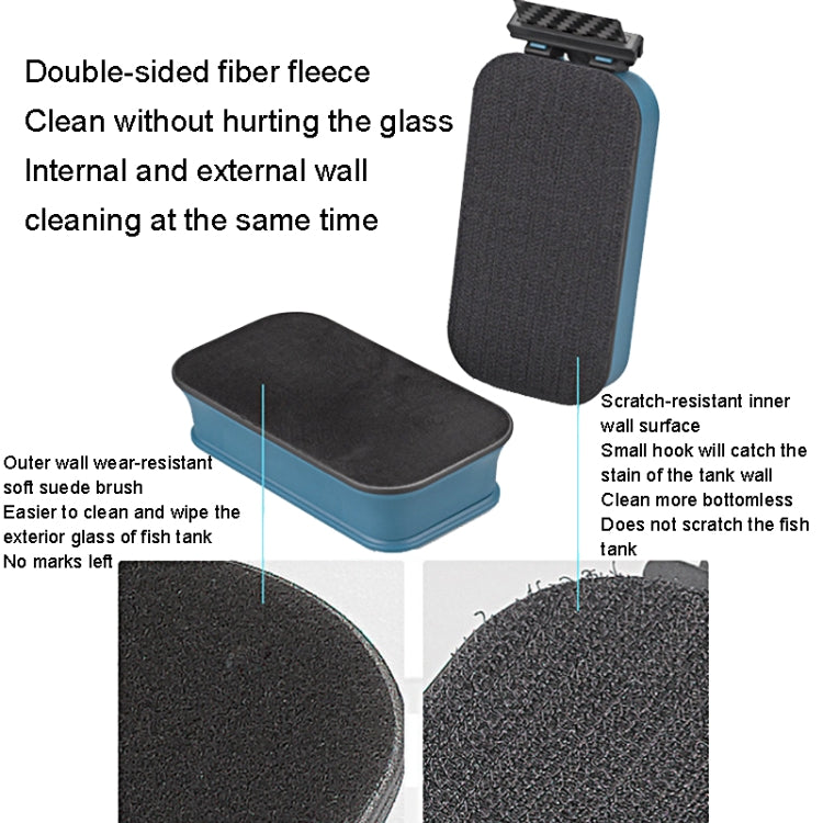 8426 Enhanced+Carbon Blade Fish Tank Magnetic Brush Aquarium Glass Moss Removal Cleaning Brush - Cleaning Tools by buy2fix | Online Shopping UK | buy2fix